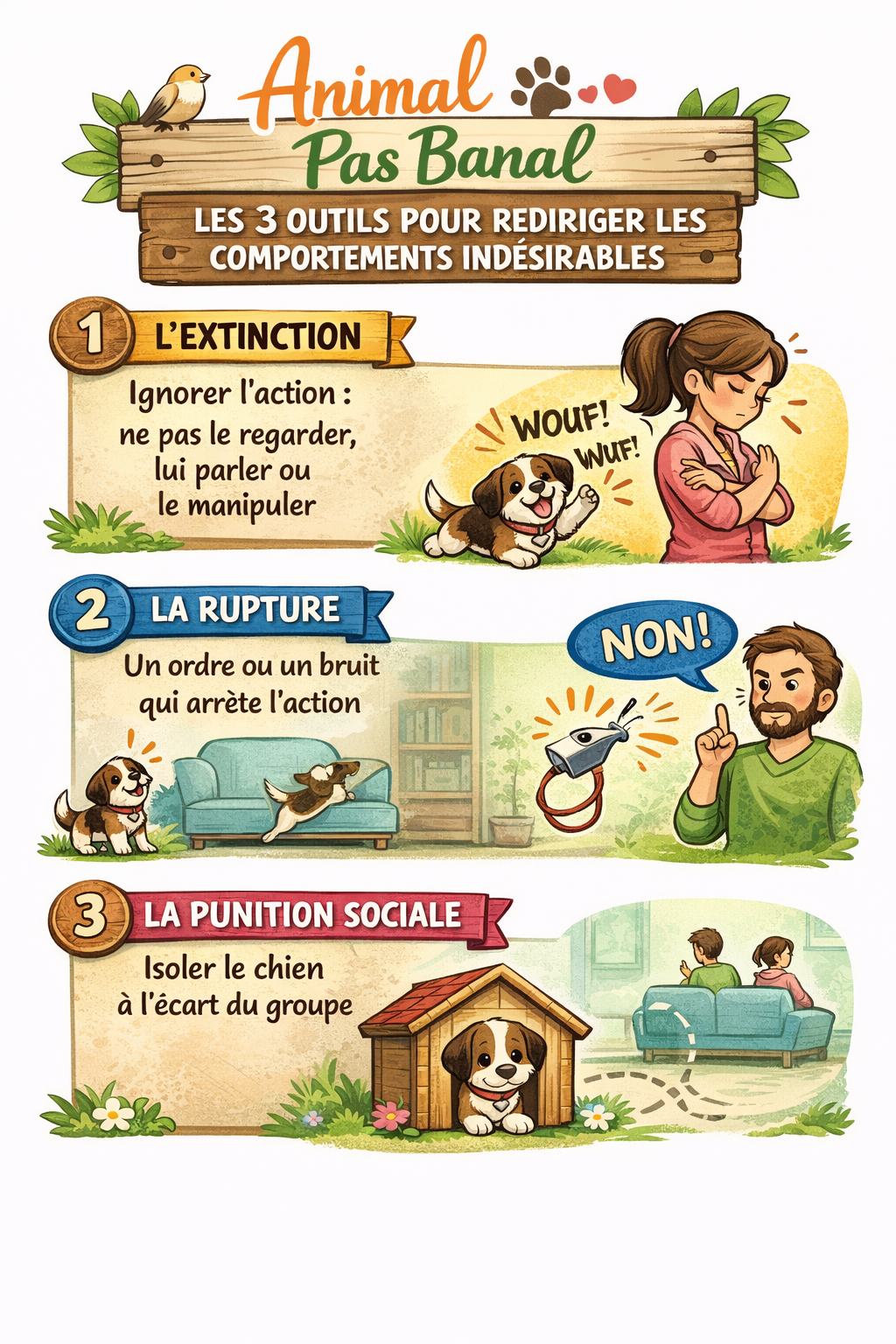 Les 3 outils pour éduquer un chien